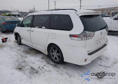 2015 Toyota Sienna Se 8 Passenger from USA, damaged, VIN 5TDXK3DC8FS555248
